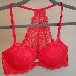 Victoria's Secret Pink lace push-up bra